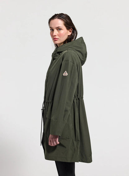 Pyrenex Grace dark khaki women's waterproof coat