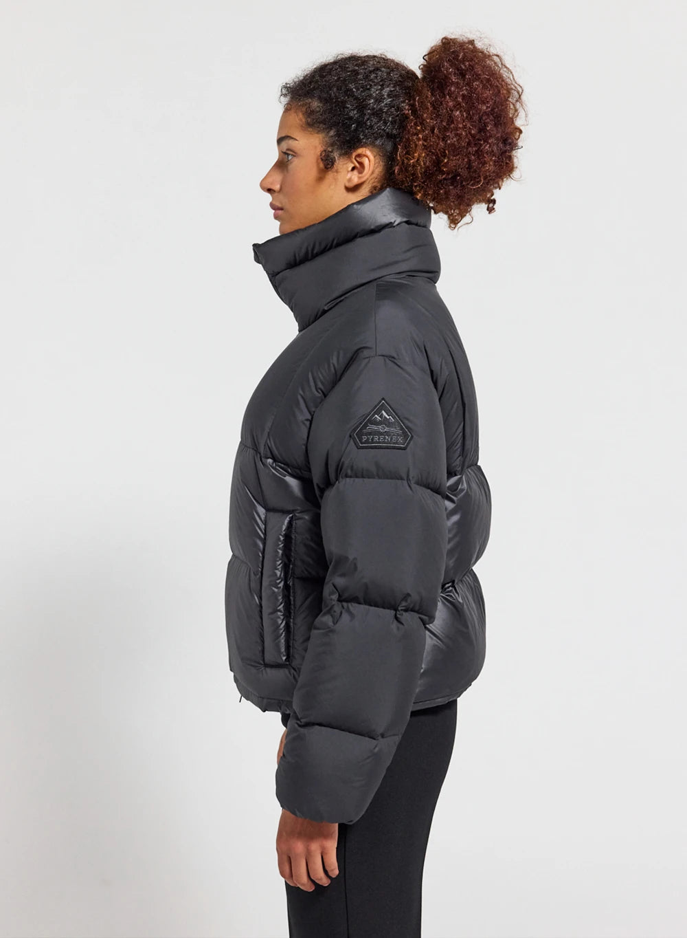 Short Pyrenex women's down jacket Cezy made in Saint Sever in black
