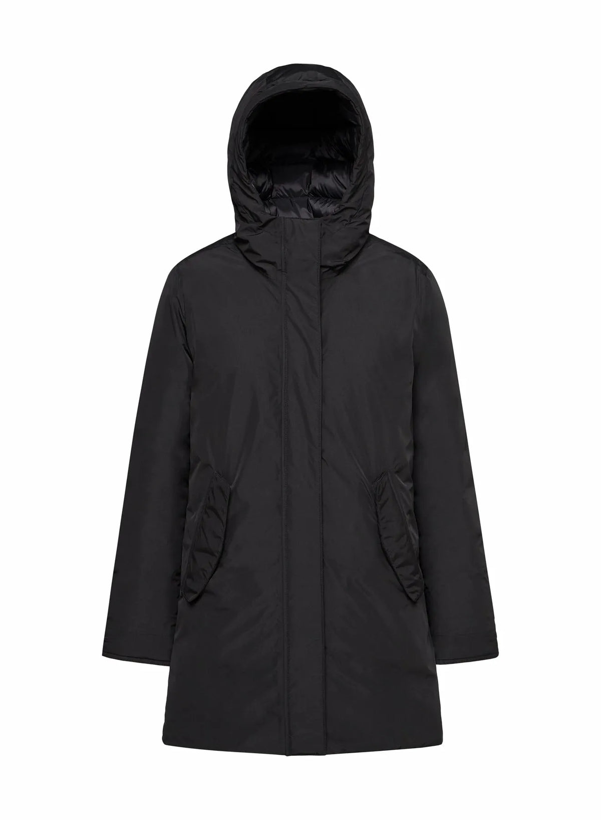 Women's waterproof parka Pyrenex Easy black in natural down