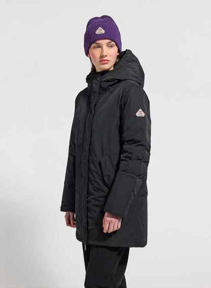 Women's waterproof parka Pyrenex Easy black in natural down