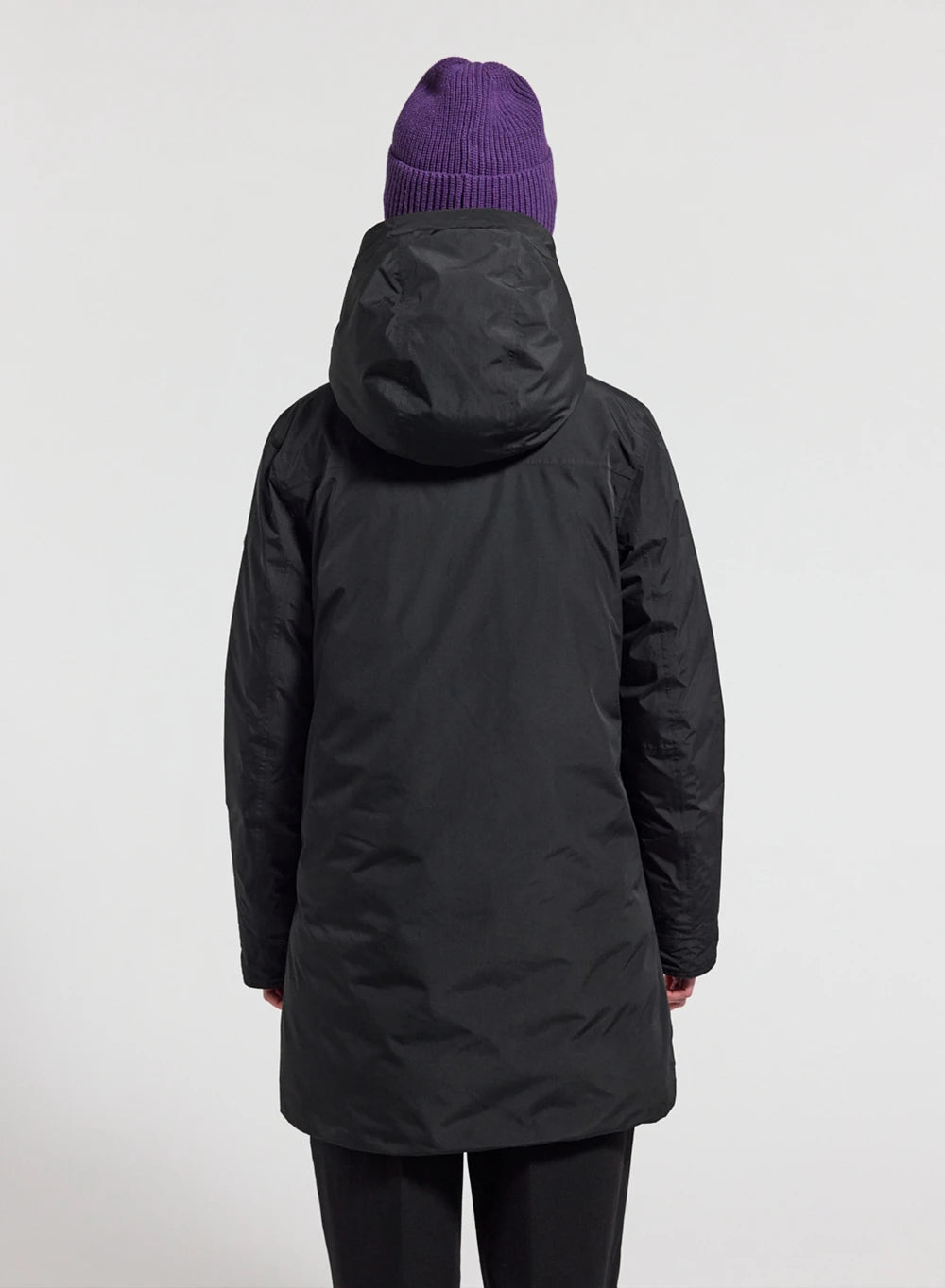 Women's waterproof parka Pyrenex Easy black in natural down