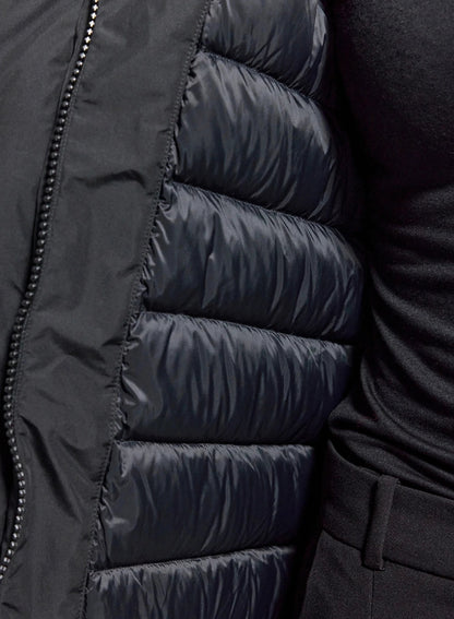 Women's waterproof parka Pyrenex Easy black in natural down