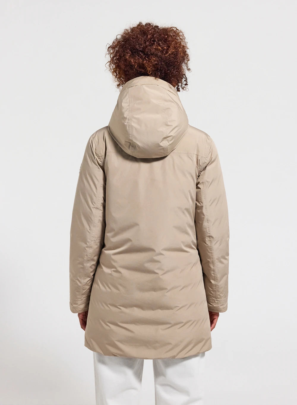 Pyrenex Easy beige women's waterproof parka in natural down