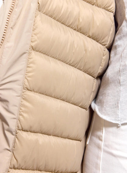 Pyrenex Easy beige women's waterproof parka in natural down