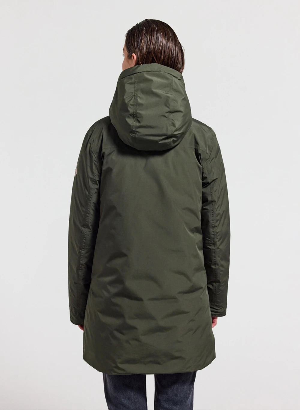 Pyrenex Easy khaki women's waterproof parka in natural down