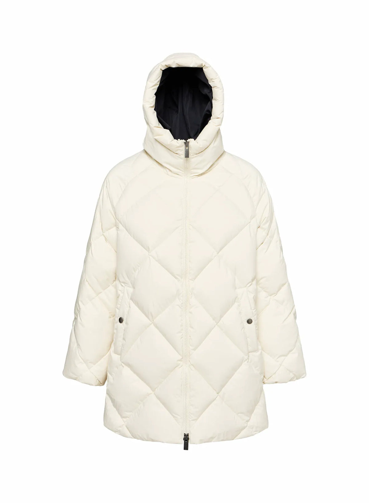 Pyrenex Adele Parka long hooded women's down jacket in white