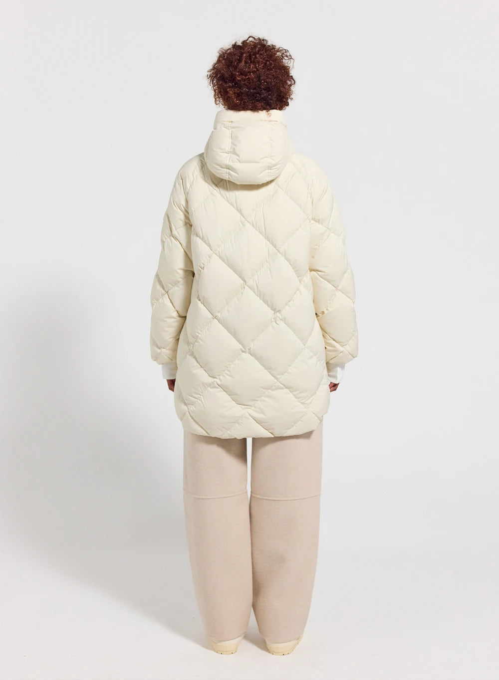 Pyrenex Adele Parka long hooded women's down jacket in white