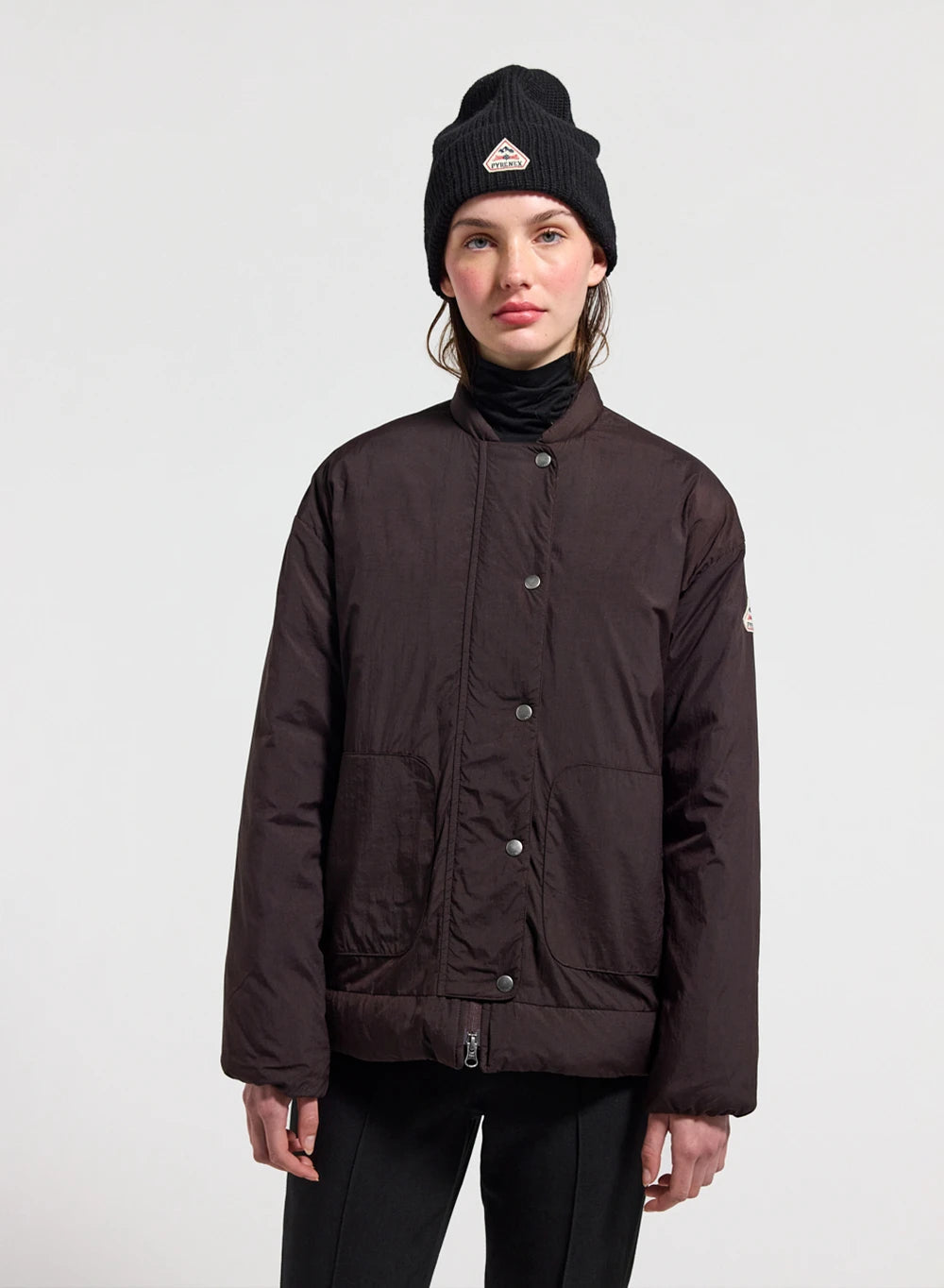 Pyrenex Ritzy dark brown women's lightweight down jacket