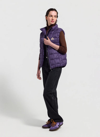 Ultra-lightweight sleeveless down jacket for women Pyrenex Sunray purple