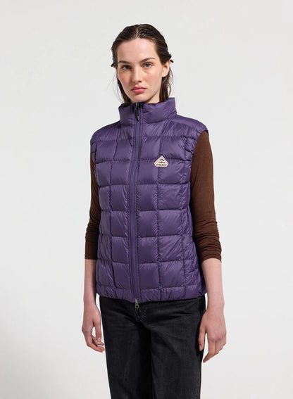 Ultra-lightweight sleeveless down jacket for women Pyrenex Sunray purple