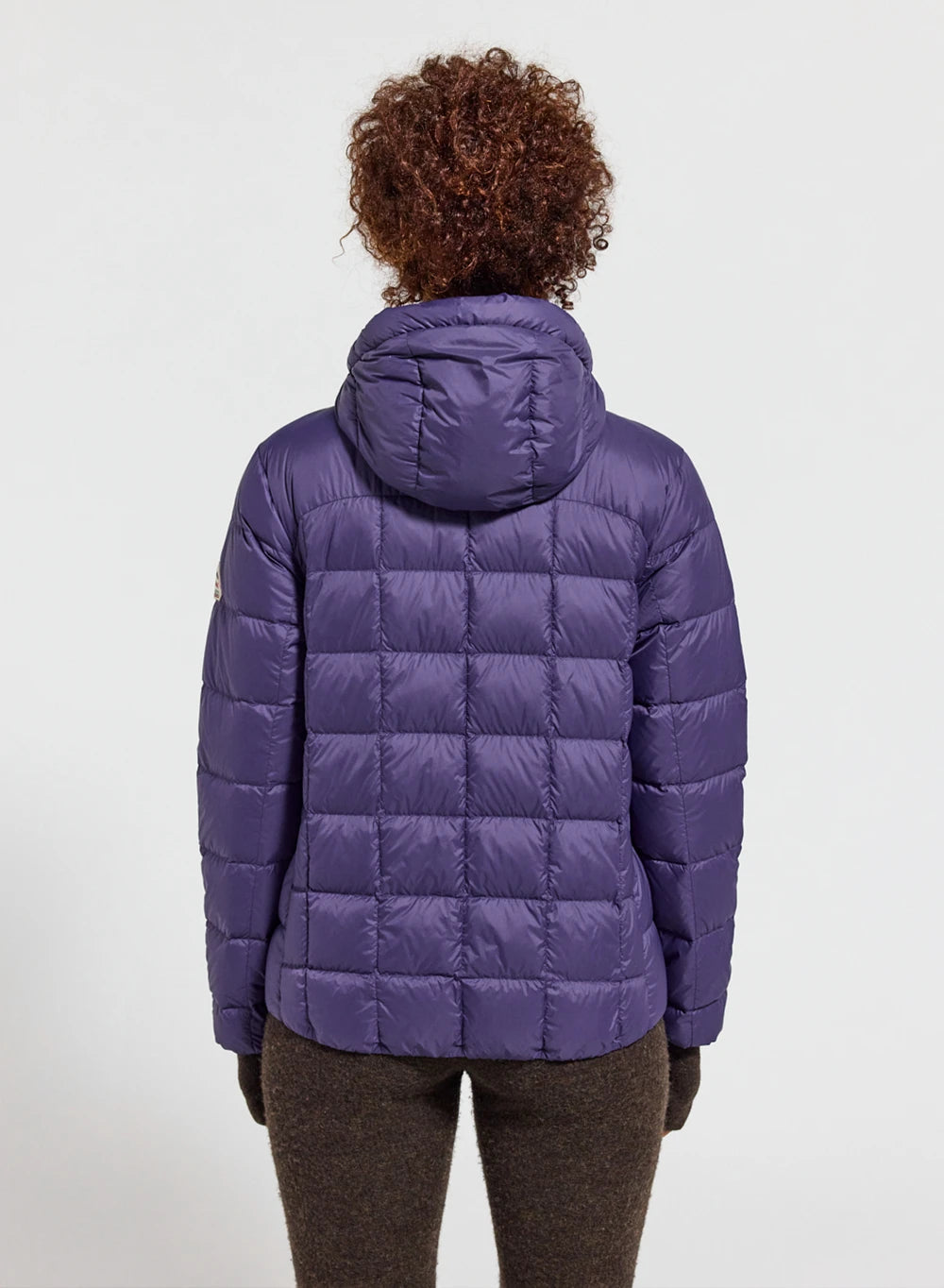 Pyrenex Sunray women's ultra-lightweight hooded down jacket purple