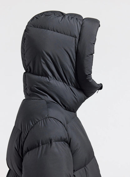 Mid-length Pyrenex women's down jacket Colibri made in Saint-Sever black