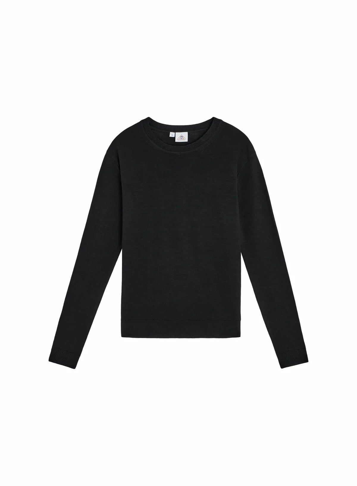 Fine crew-neck merino wool women's jumper Mysig black