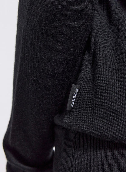Fine crew-neck merino wool women's jumper Mysig black