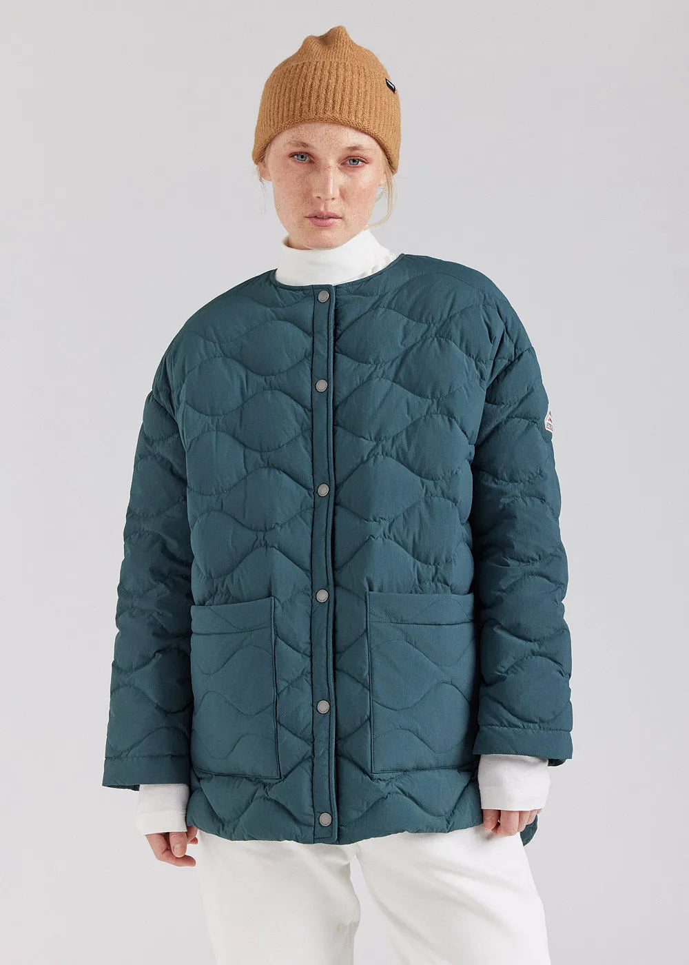Lightweight women's down jacket Pyrenex Sienna baltic green