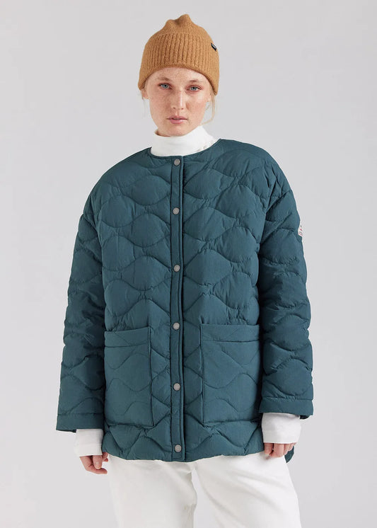 Lightweight women's down jacket Pyrenex Sienna baltic green