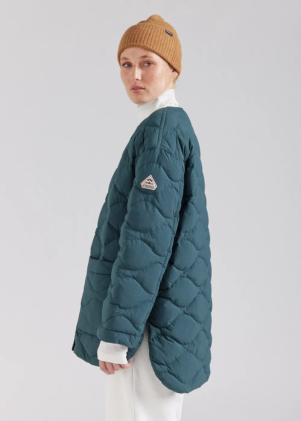 Lightweight women's down jacket Pyrenex Sienna baltic green
