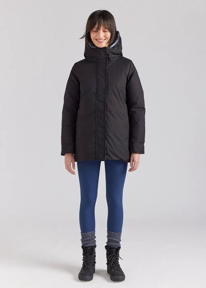 Pyrenex Charlotte women's warm parka in natural down, Black