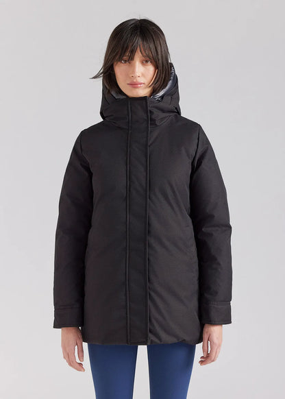 Pyrenex Charlotte women's warm parka in natural down, Black