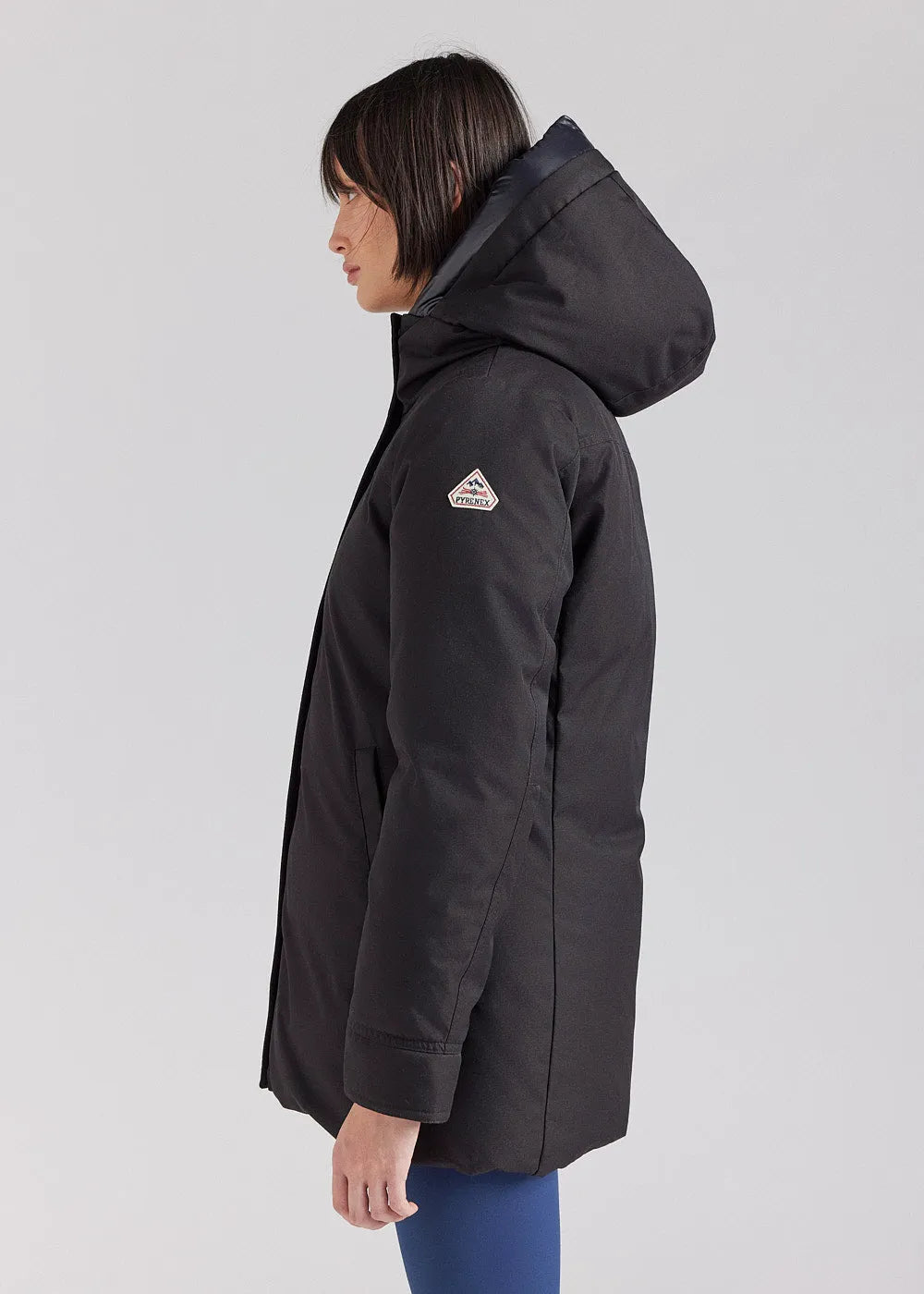 Pyrenex Charlotte women's warm parka in natural down, Black