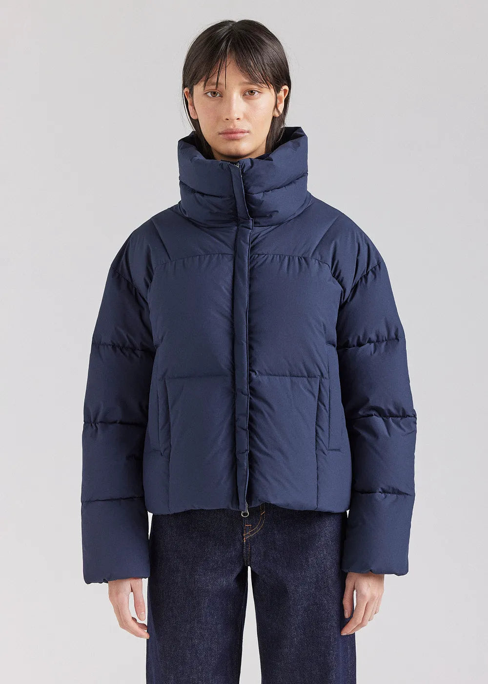 Women's short down jacket Pyrenex Harmonie Crop Amiral