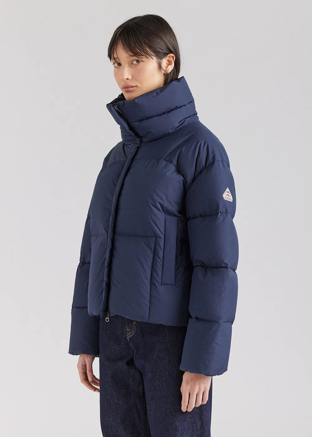 Women's short down jacket Pyrenex Harmonie Crop Amiral