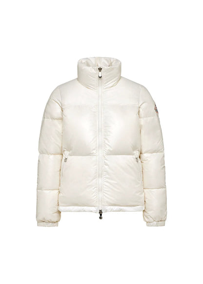 Short glossy down jacket for women Pyrenex Goldin Chalk