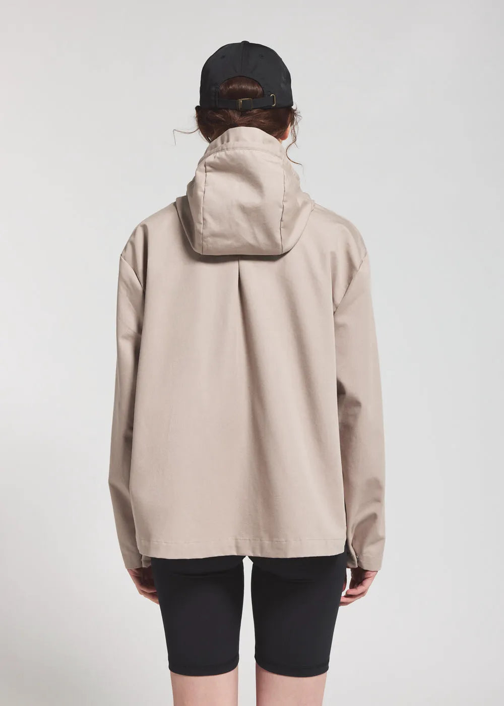 Lightweight hooded jacket for women Pyrenex Waterfall beige