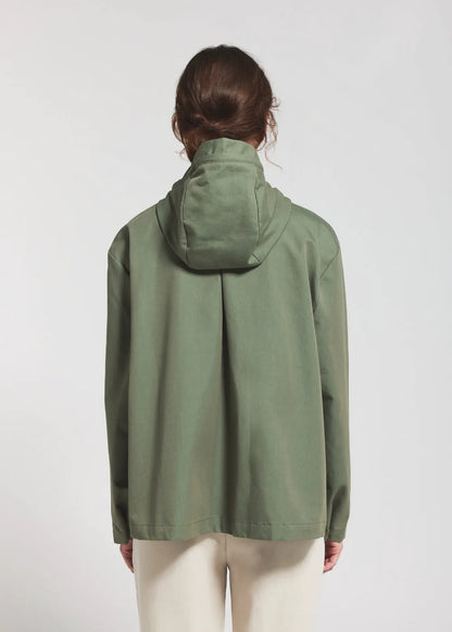 Women's lightweight hooded jacket Pyrenex Waterfall khaki