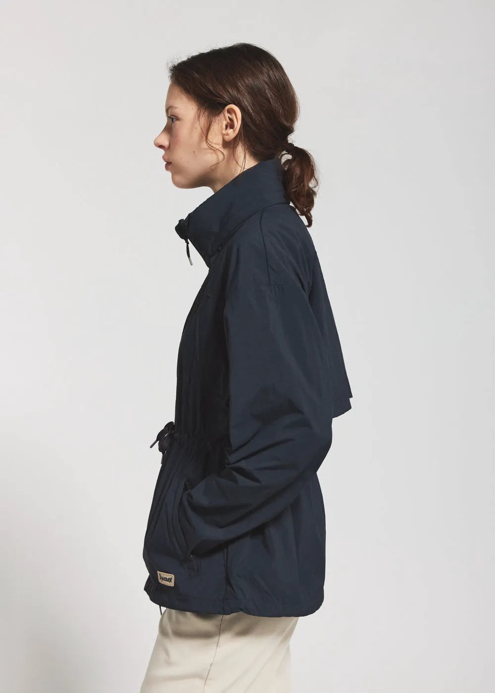 Pyrenex Climb short women's windbreaker in navy blue