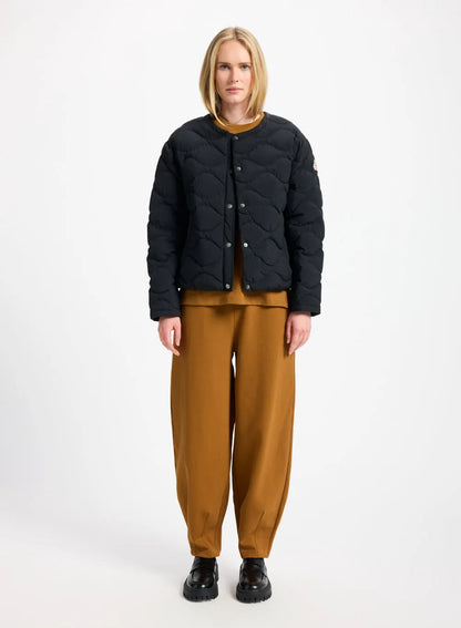 Nacre lightweight down jacket for women in black