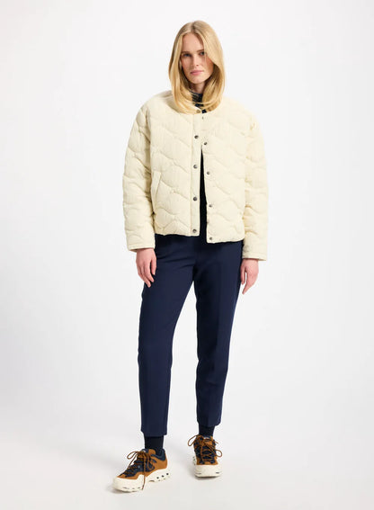 Nacre lightweight women's down jacket white