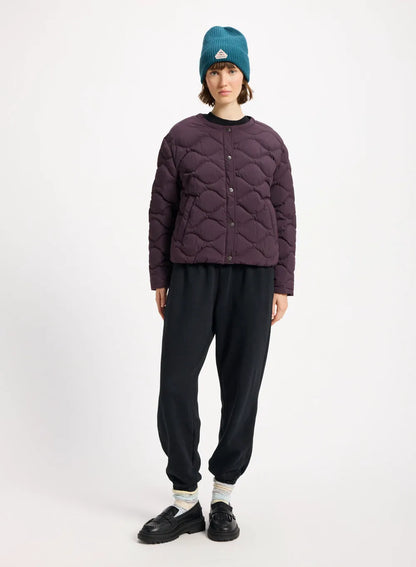 Nacre lightweight women's down jacket burgundy