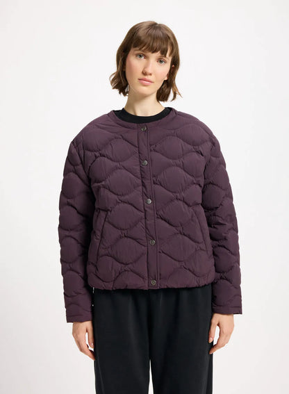 Nacre lightweight women's down jacket burgundy
