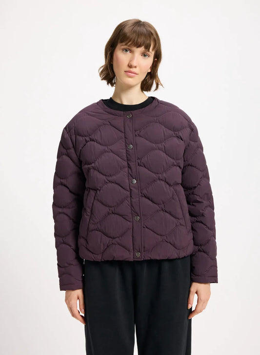 Nacre lightweight women's down jacket burgundy