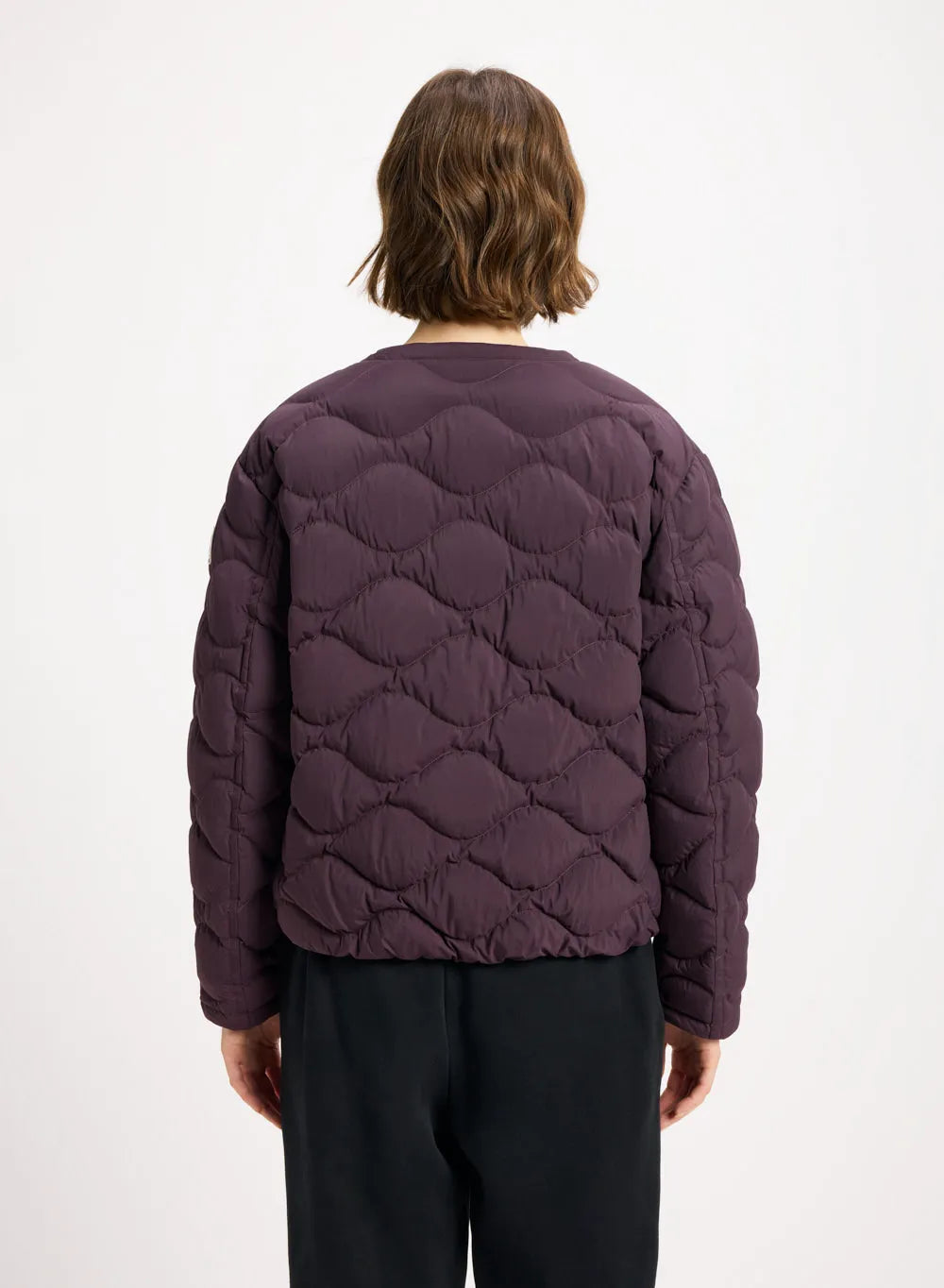 Nacre lightweight women's down jacket burgundy