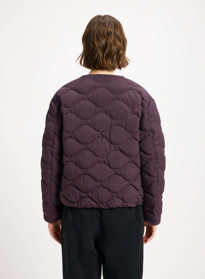 Nacre lightweight women's down jacket burgundy