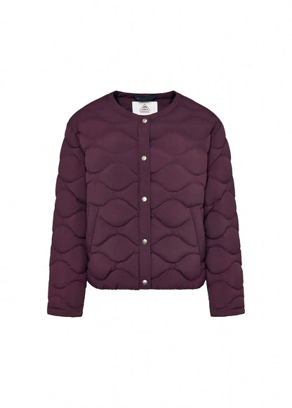 Nacre lightweight women's down jacket burgundy