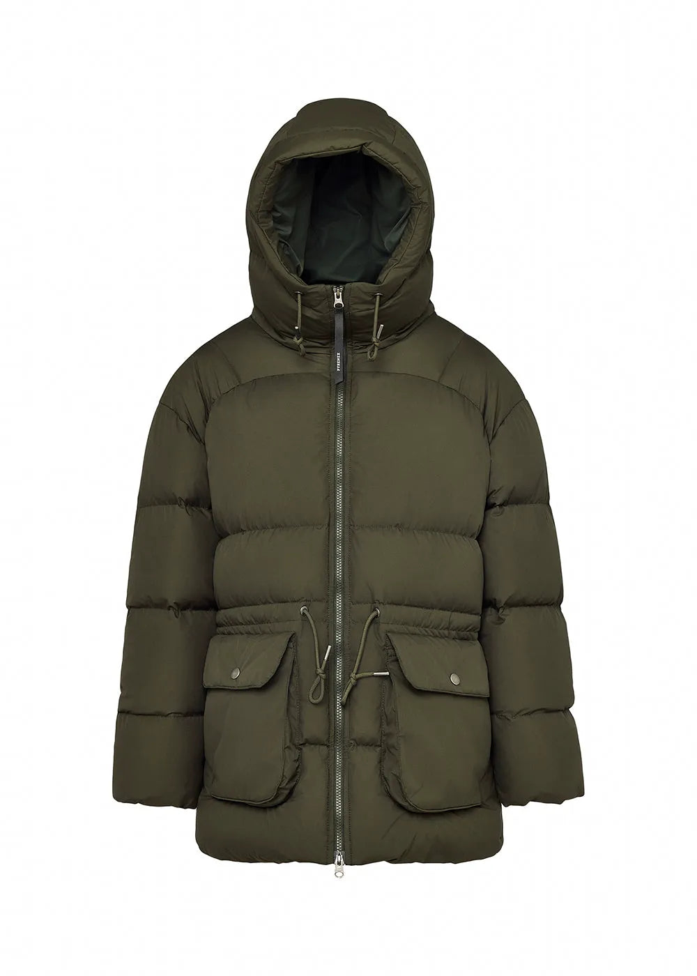 Pyrenex Aule women's winter hooded down jacket in khaki