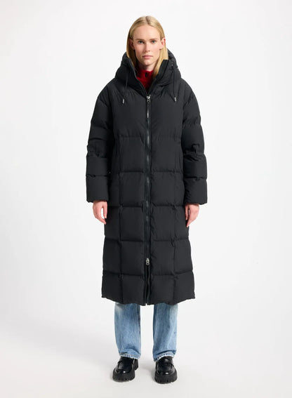 Long women's down jacket Pyrenex Attract black