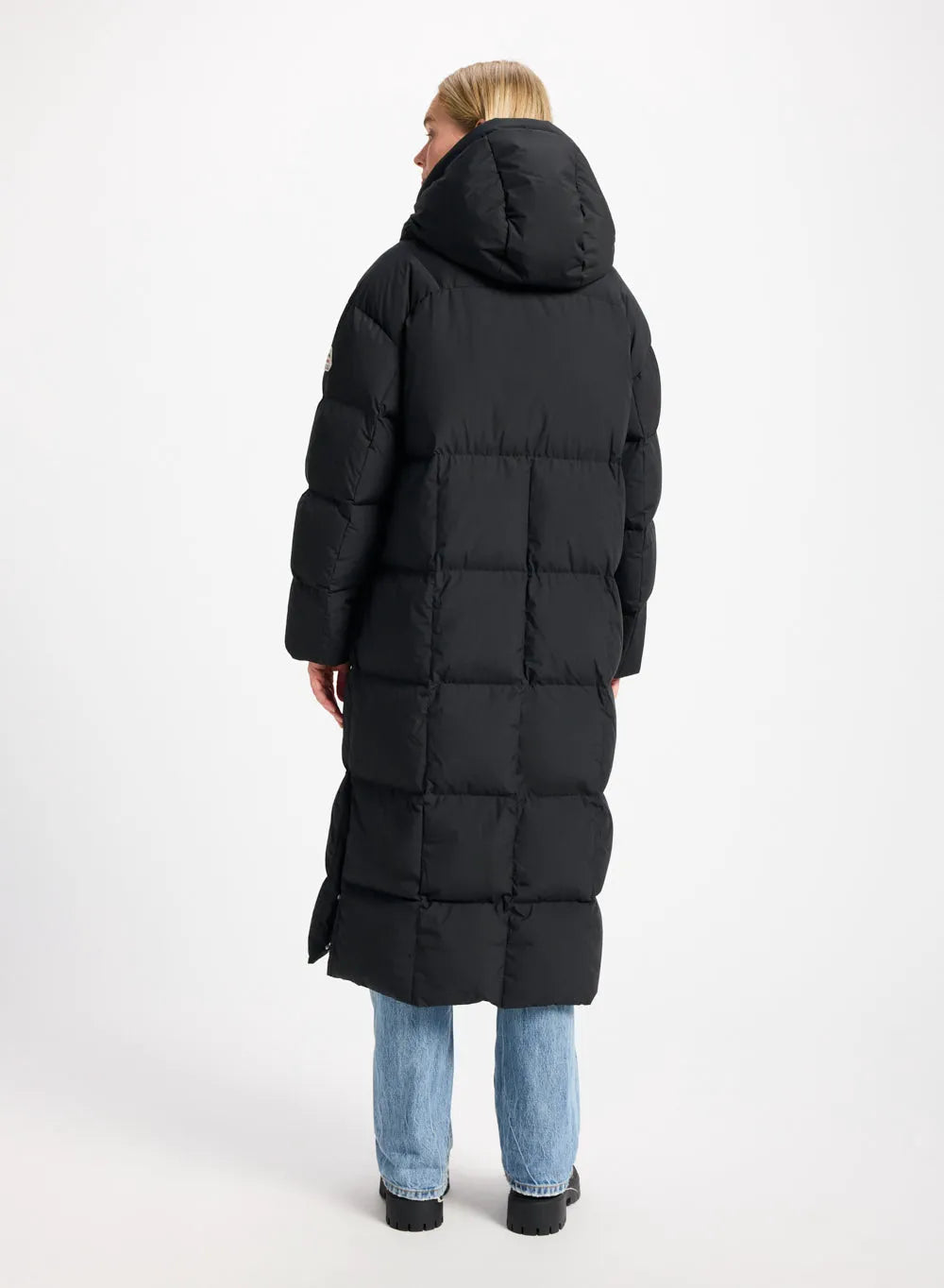 Long women's down jacket Pyrenex Attract black