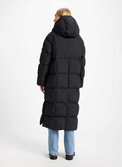 Long women's down jacket Pyrenex Attract black