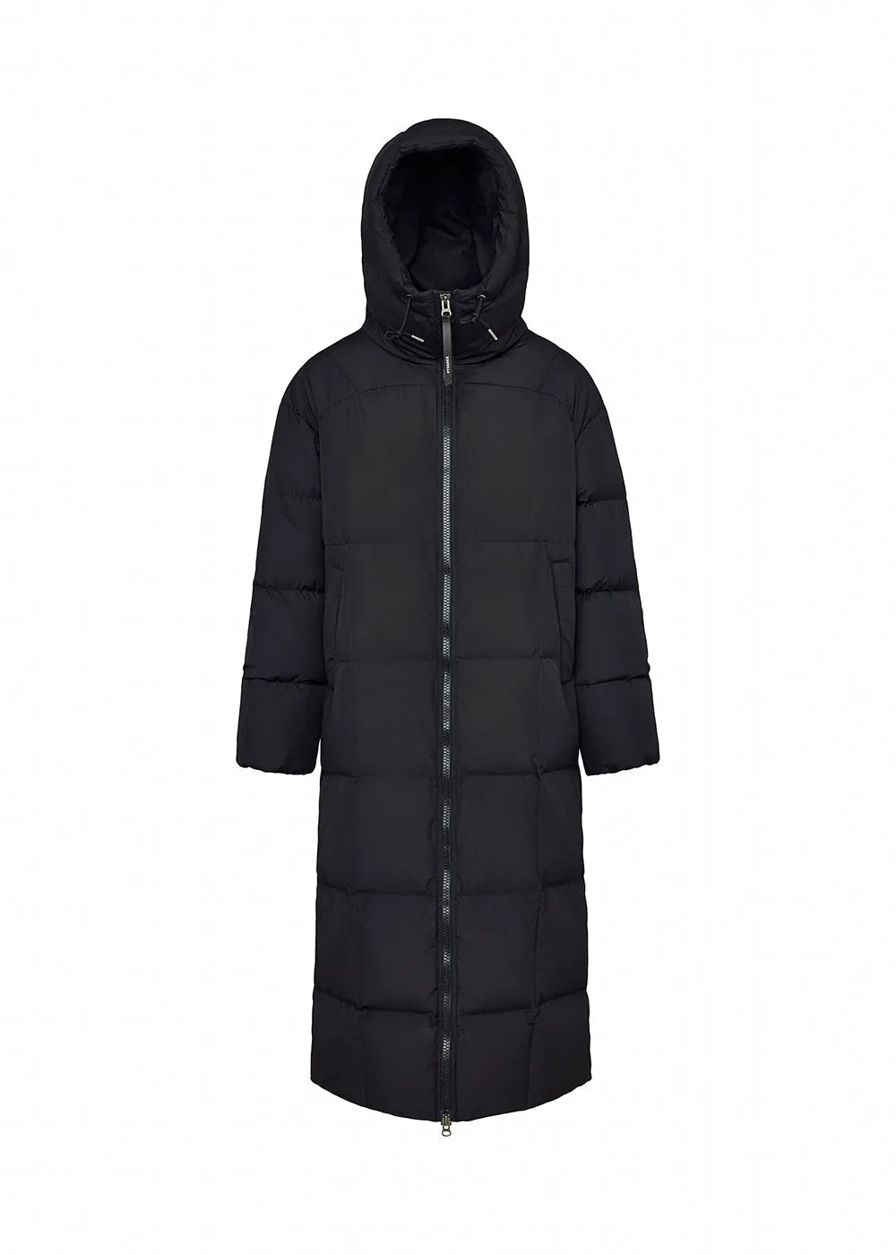 Long women's down jacket Pyrenex Attract black
