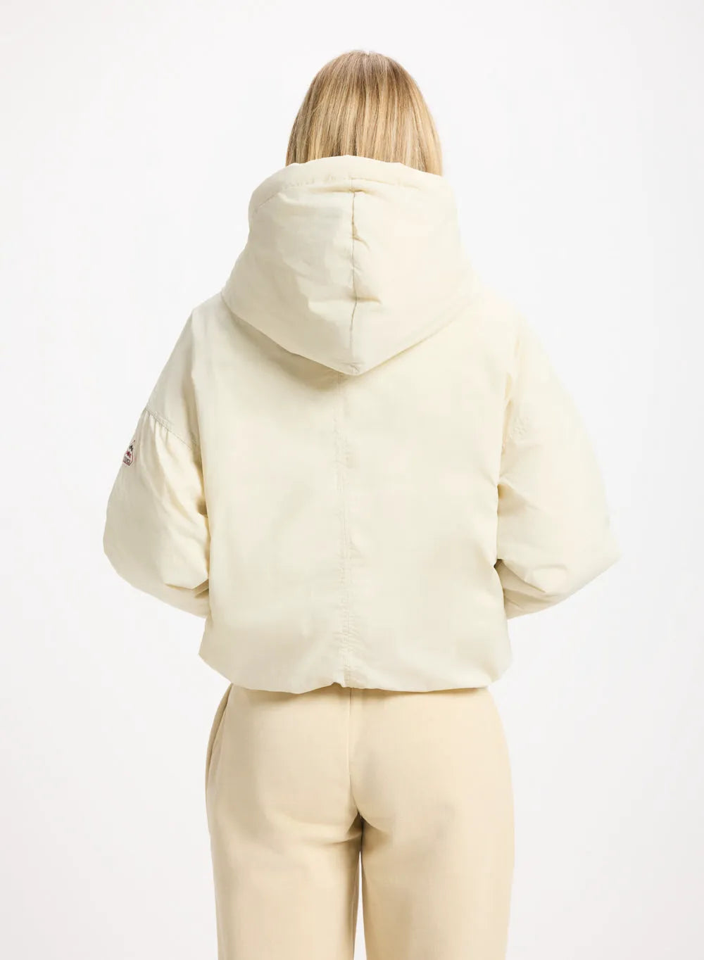 Pyrenex Attitude short down parka for women in ivory