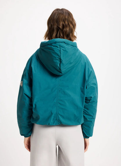Pyrenex Attitude turquoise blue women's short down parka