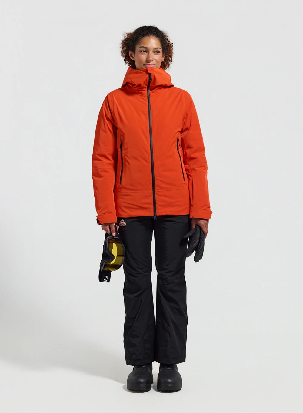Pyrenex Nova women's down parka jacket orange