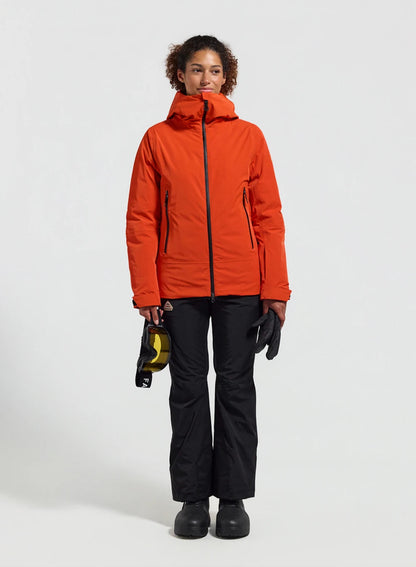Pyrenex Nova women's down parka jacket orange