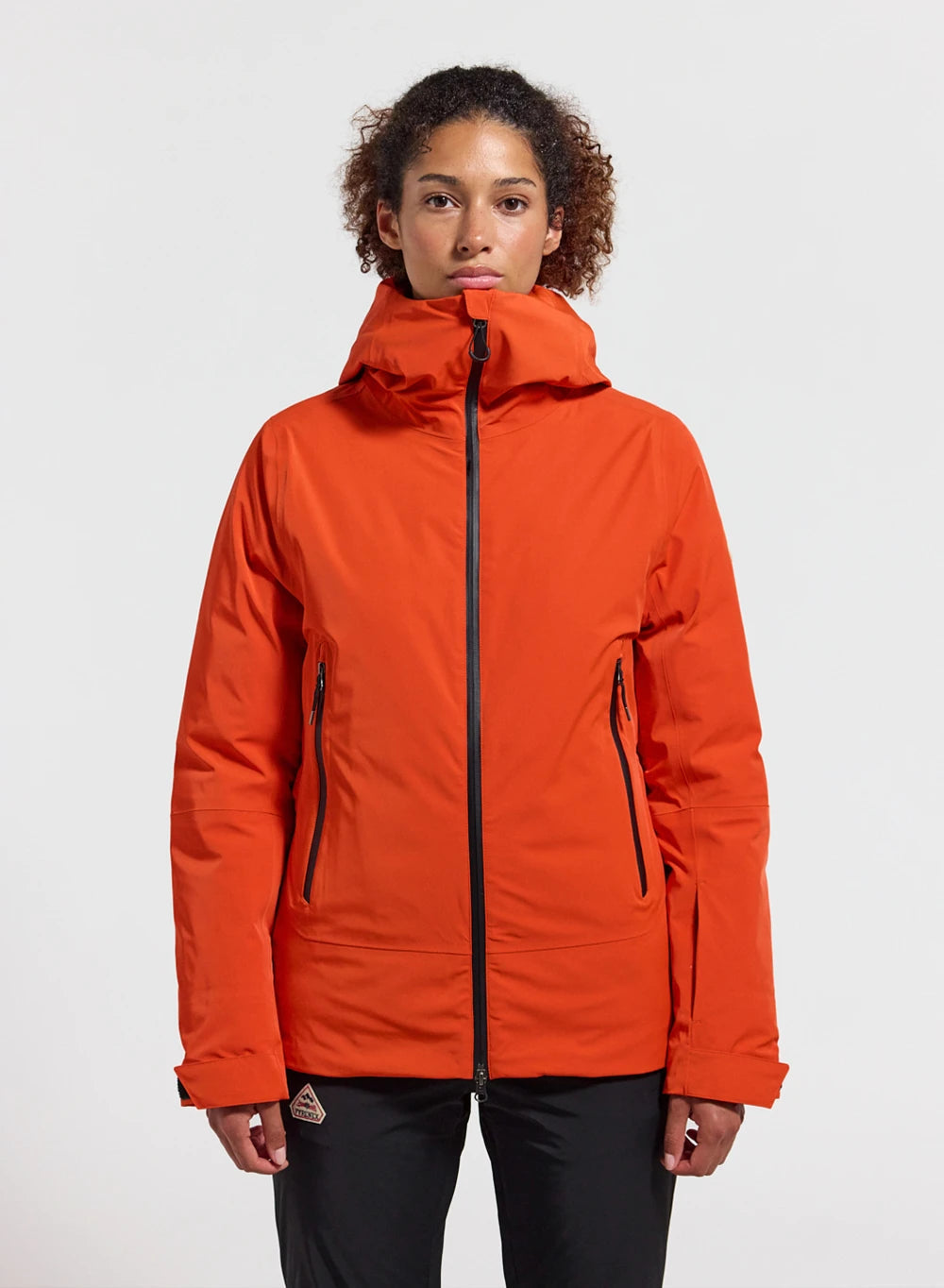 Pyrenex Nova women's down parka jacket orange