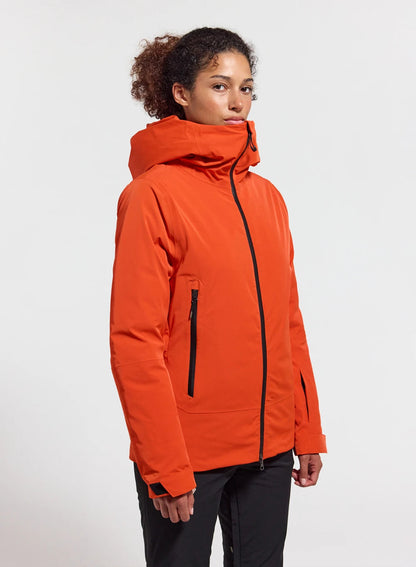 Pyrenex Nova women's down parka jacket orange