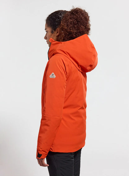Pyrenex Nova women's down parka jacket orange